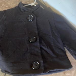 Rails xs black cropped jacket